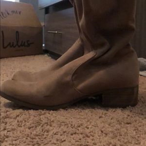 Tan Over the Knee Boots